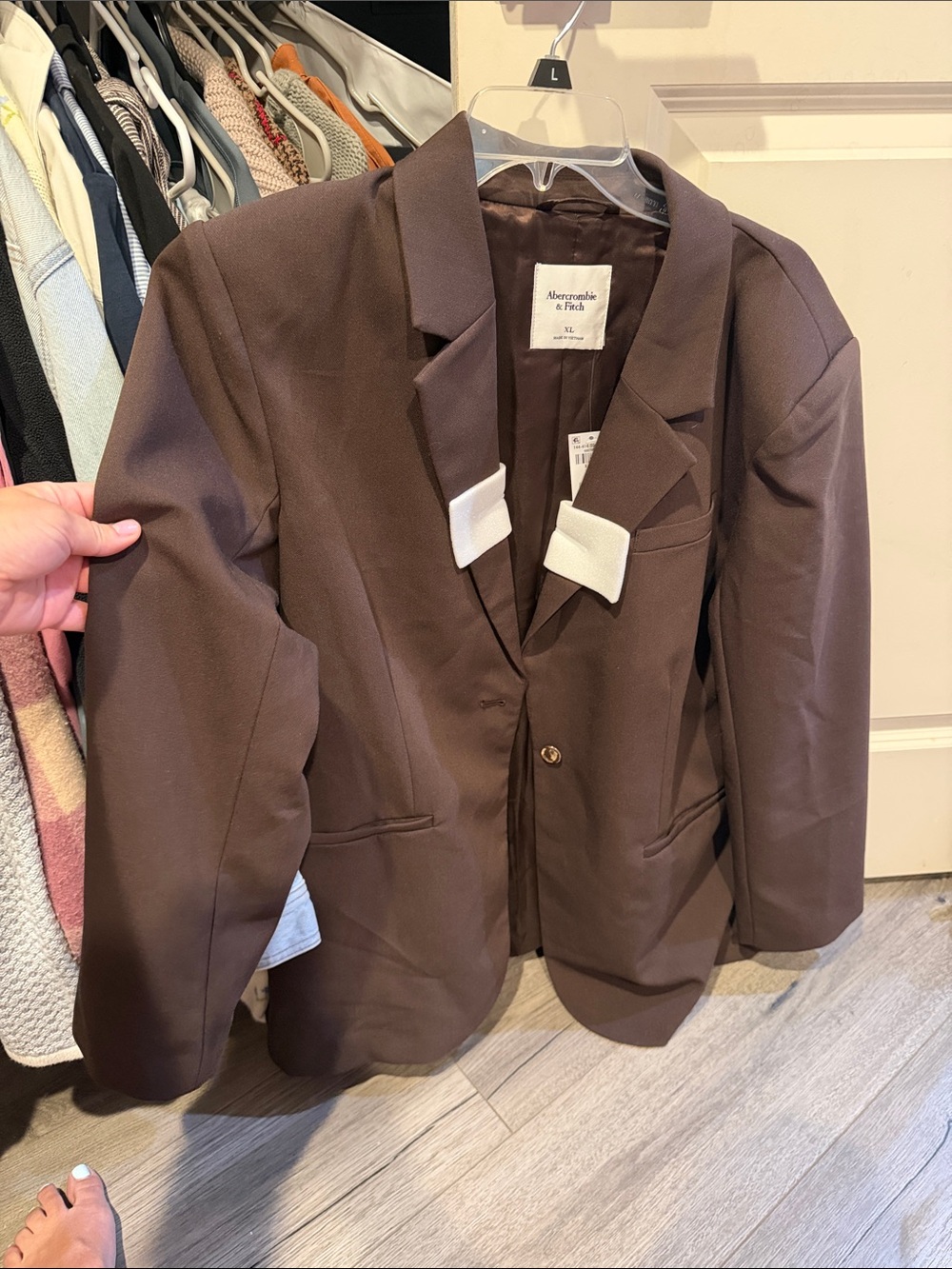 Abercrombie & Fitch Chocolate Brown Blazer NEW XL